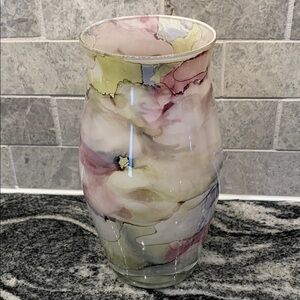 Elegant Multicolor Glass Vase